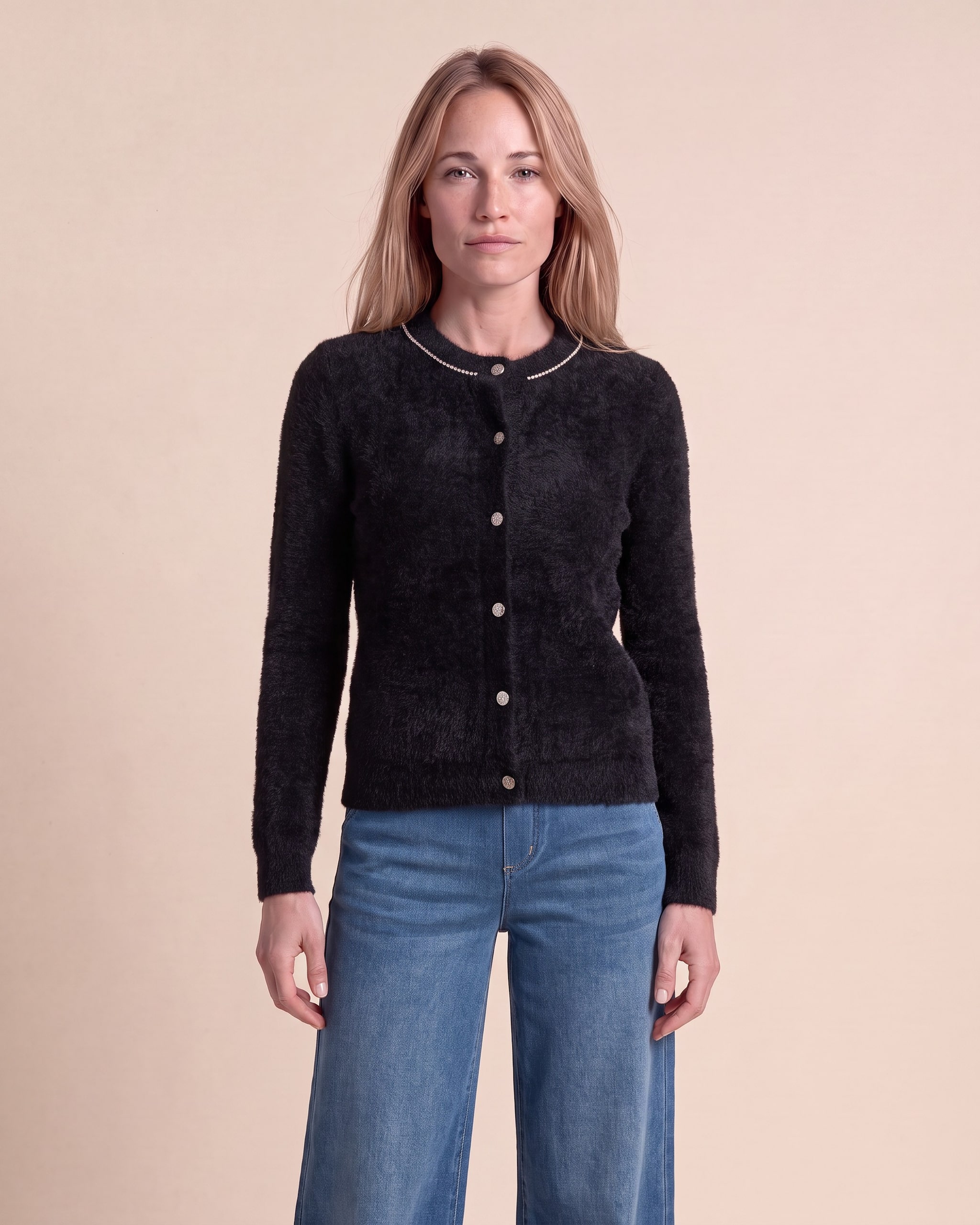 Produktabbildung für Cardigan Kuschelweich mit Strass