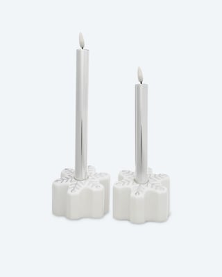 Produktabbildung 2 für Kerzenständer-Set "Schneeflocke", 2tlg.