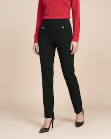 Produktabbildung für Straight Leg Hose aus Crepe