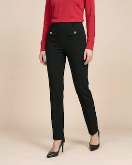 Produktabbildung für Straight Leg Hose aus Crepe