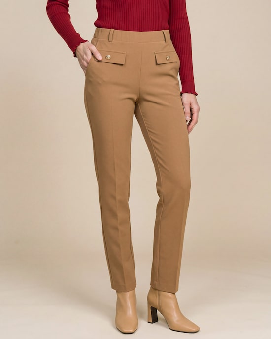 Produktabbildung für Straight Leg Hose aus Crepe
