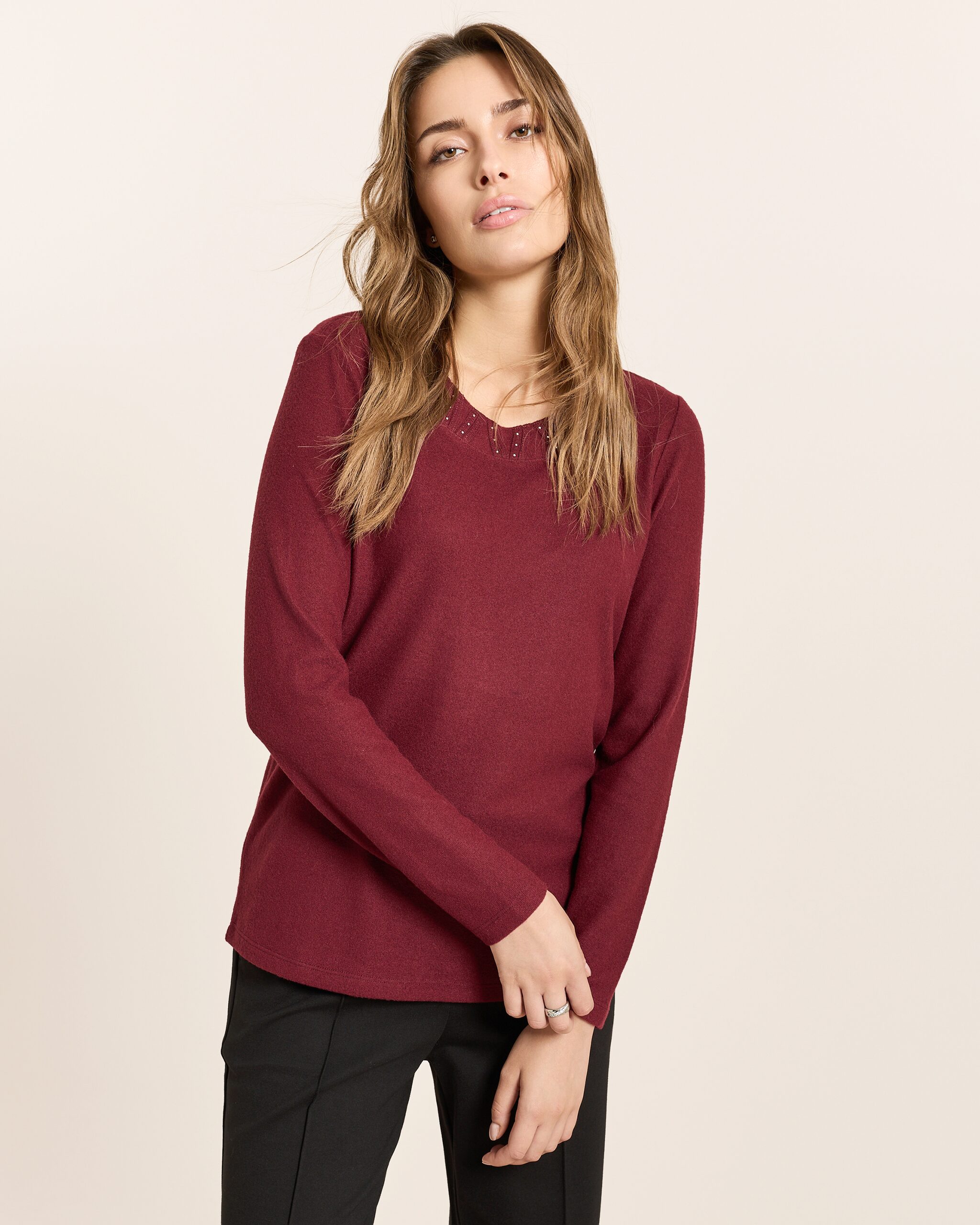 Produktabbildung für Shirt in Strickoptik