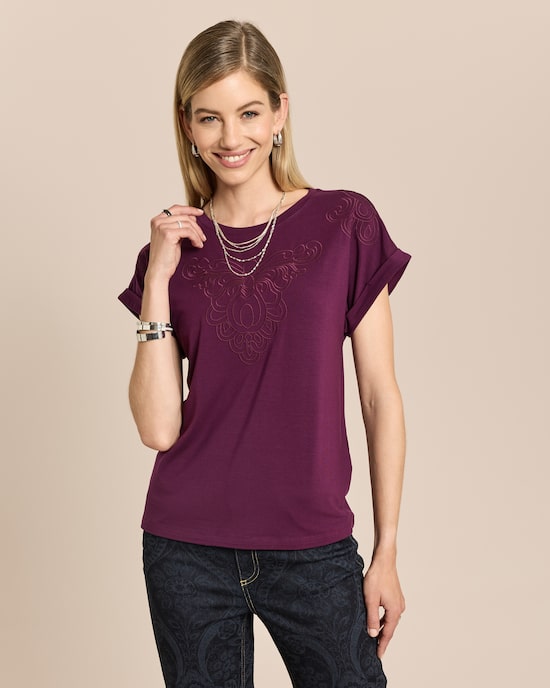 Produktabbildung für SoftShine Jersey Shirt mit Embroidery
