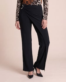 Produktabbildung für Wide Leg Jerseyhose mit Zierschnalle