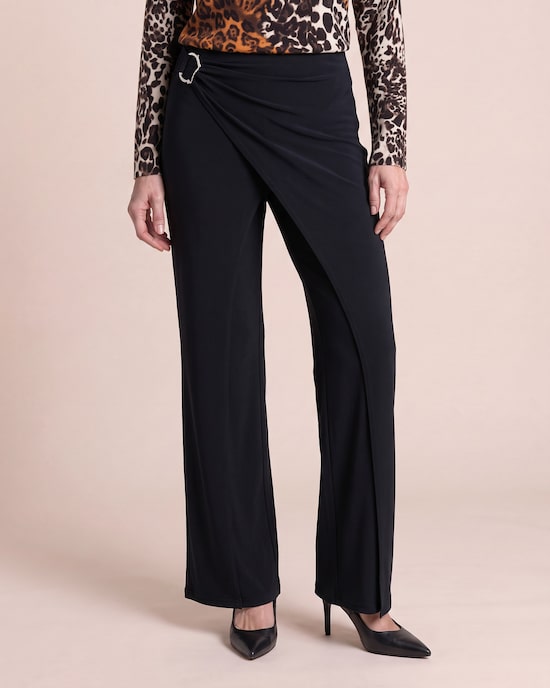 Produktabbildung für Wide Leg Jerseyhose mit Zierschnalle