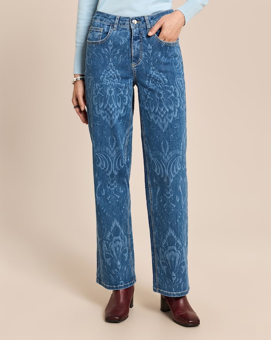 Produktabbildung für Jeans Wide Leg mit Druck