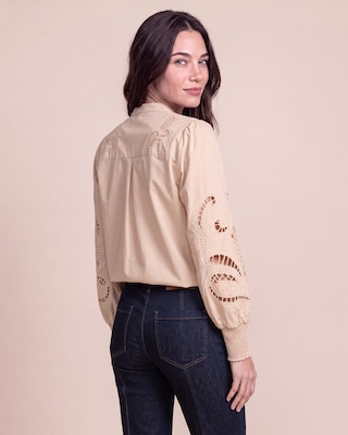 Produktabbildung 2 für Bluse mit Cut Out Stickerei
