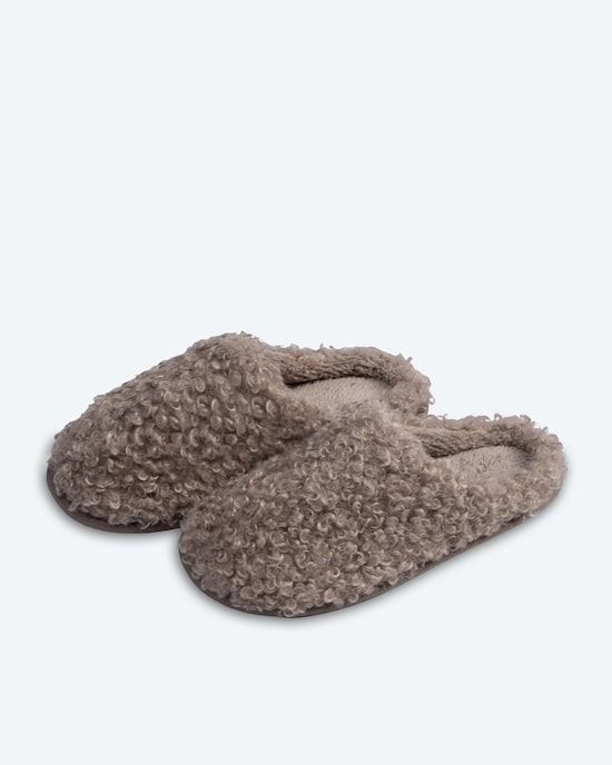 Produktabbildung für Teddy Superwuschel Hausschuhe uni
