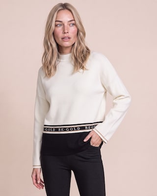 Produktabbildung 1 für Strickpullover mit BE•GOLD Jacquard