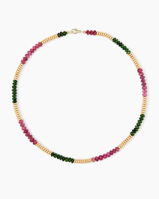 Produktabbildung für Collier mit Turmalin & Hämatit