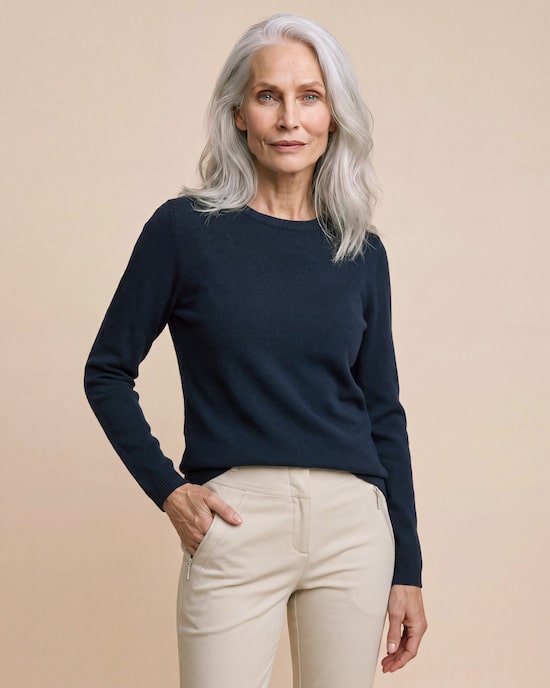 Produktabbildung für Pullover mercerisierter Woll-Anteil