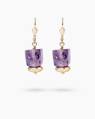 Produktabbildung für Ohrhänger mit Amethyst & Hämatit