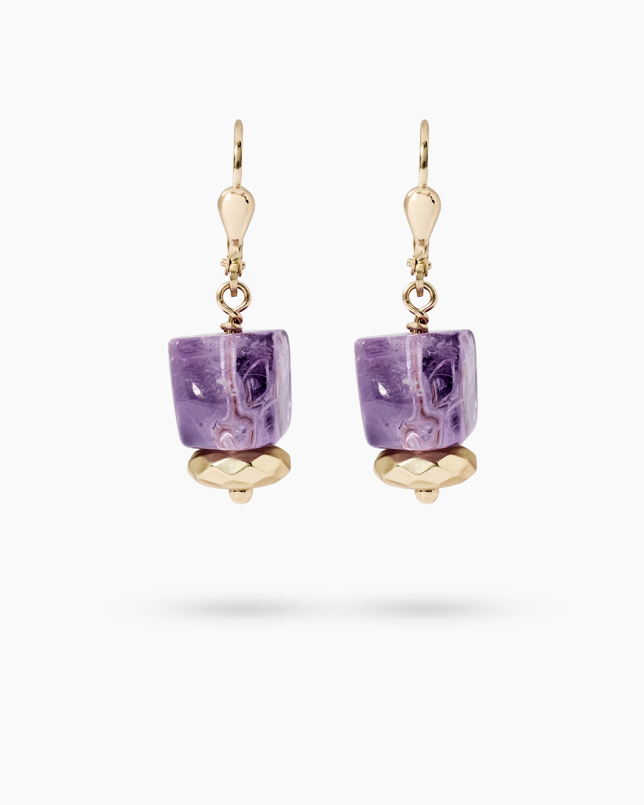 Produktabbildung für Ohrhänger mit Amethyst & Hämatit