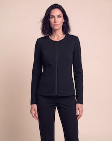 Produktabbildung für Jacke Jersey Deluxe mit Kontrast-Einfassung