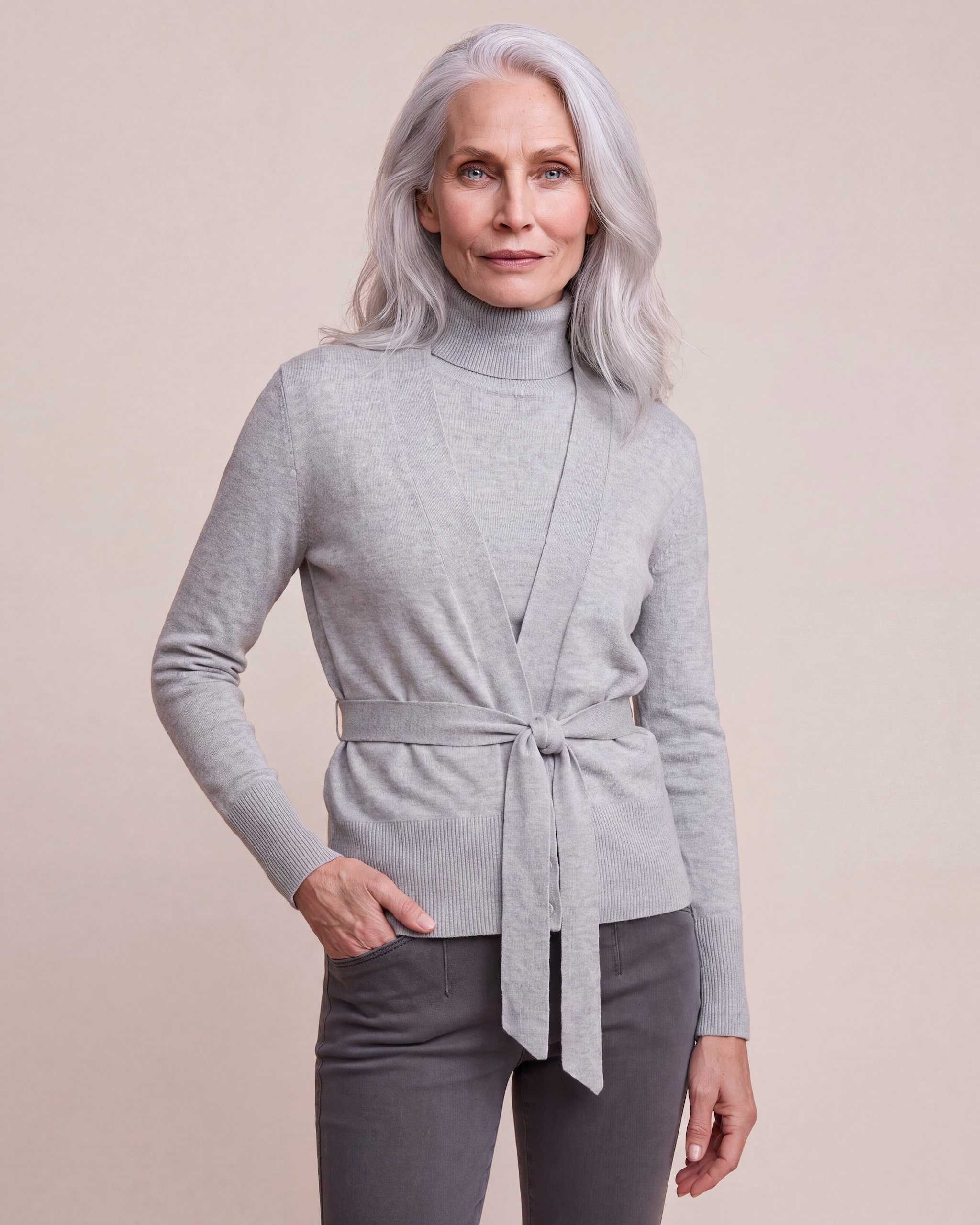 Produktabbildung für Twin-Set mit Rollkragenpullover