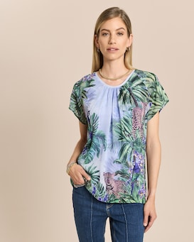 Produktabbildung für Shirt mit Chiffon und Druckmix
