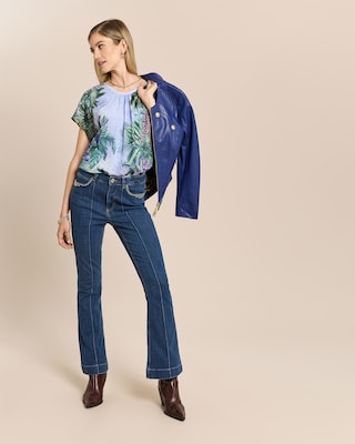 Produktabbildung 3 für Shirt mit Chiffon und Druckmix