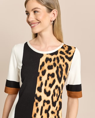 Produktabbildung 5 für Shirt mit Streifen und Leoprint