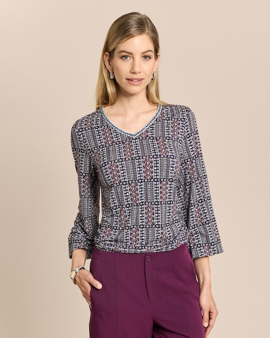 Produktabbildung für SoftShine Jersey Shirt mit Print