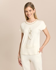 Produktabbildung für Shirt mit Kettendeko und Skizze