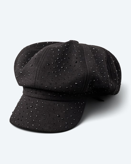 Produktabbildung für Hut mit schwarzem Strass