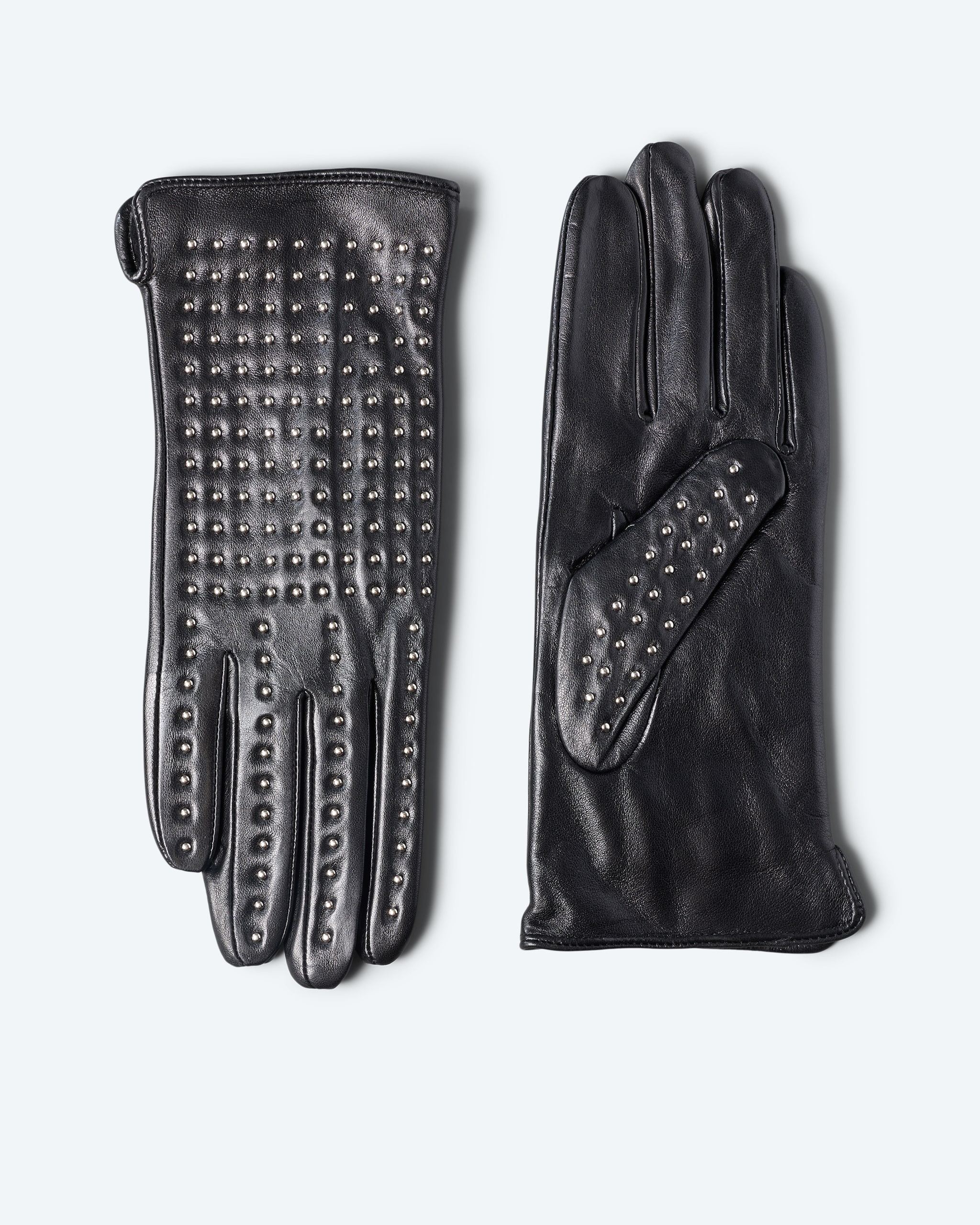 Produktabbildung für Echtleder-Handschuh mit Nieten