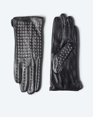 Produktabbildung 3 für Echtleder-Handschuh mit Nieten
