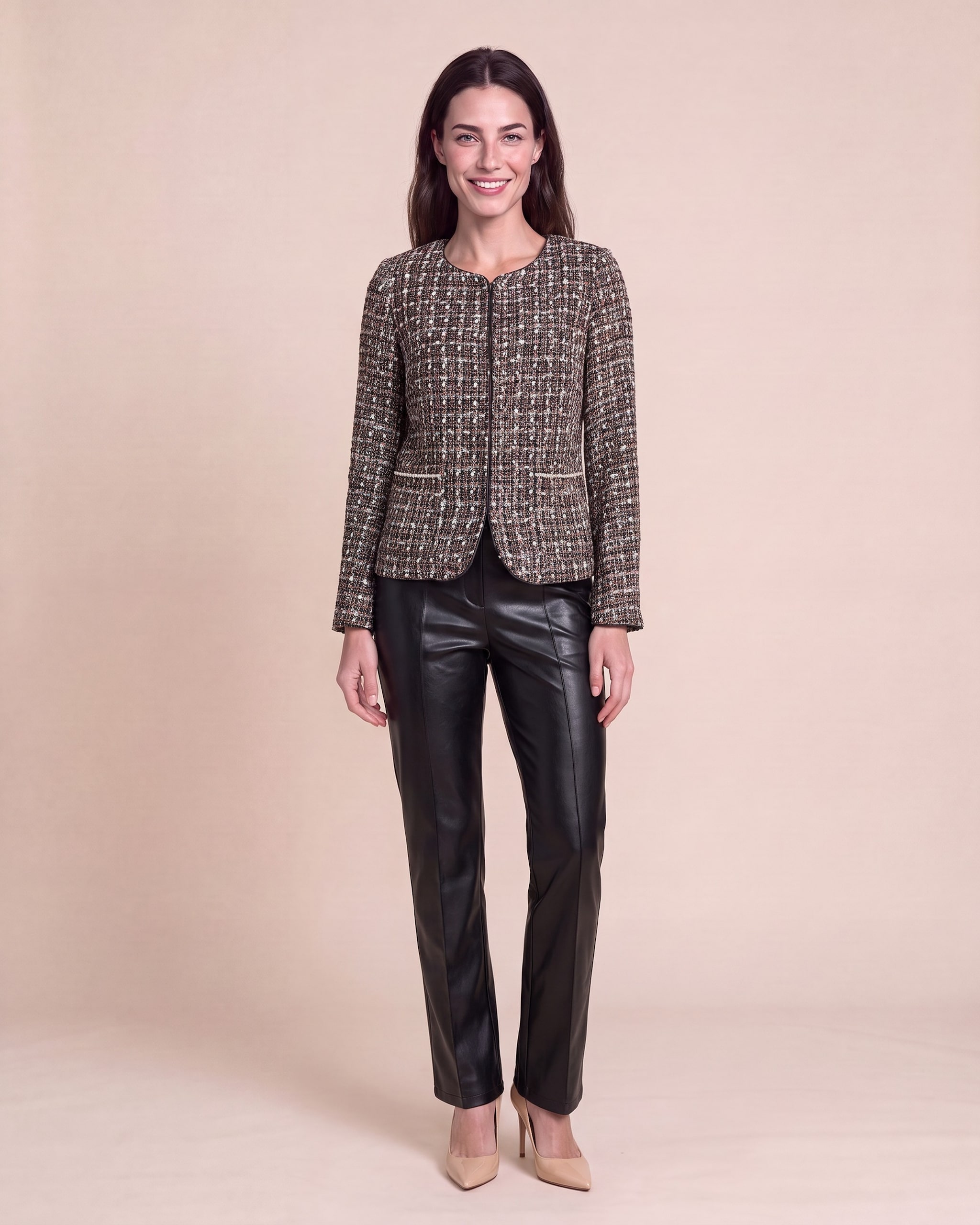 Produktabbildung für Blazer Multicolor mit Bouclé-Optik