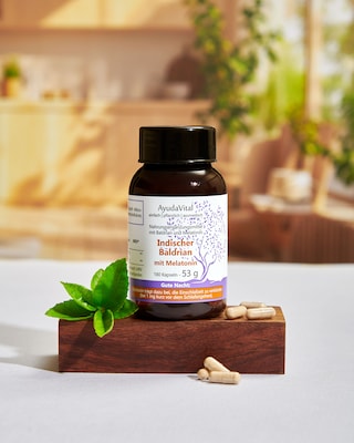 Produktabbildung 2 für Indischer Baldrian mit Melatonin, 180 Kapseln
