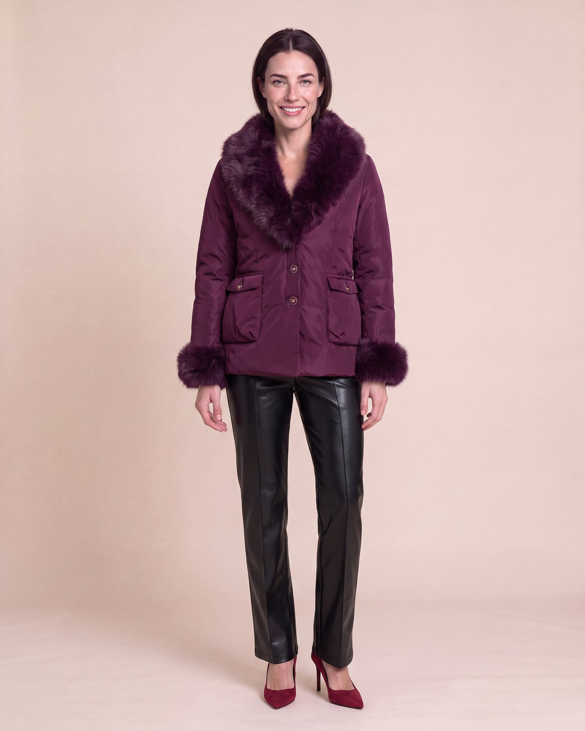Produktabbildung für Jacke mit Webpelz