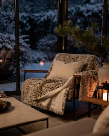 Produktabbildung für Wohndecke "Schneeleopard"