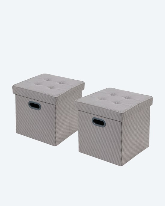 Produktabbildung für Sitz- und Aufbewahrungshocker "Cord", 2tlg.