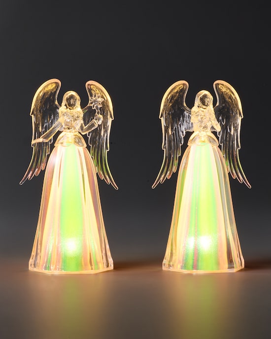 Produktabbildung für LED-Weihnachtsengel, 2tlg.