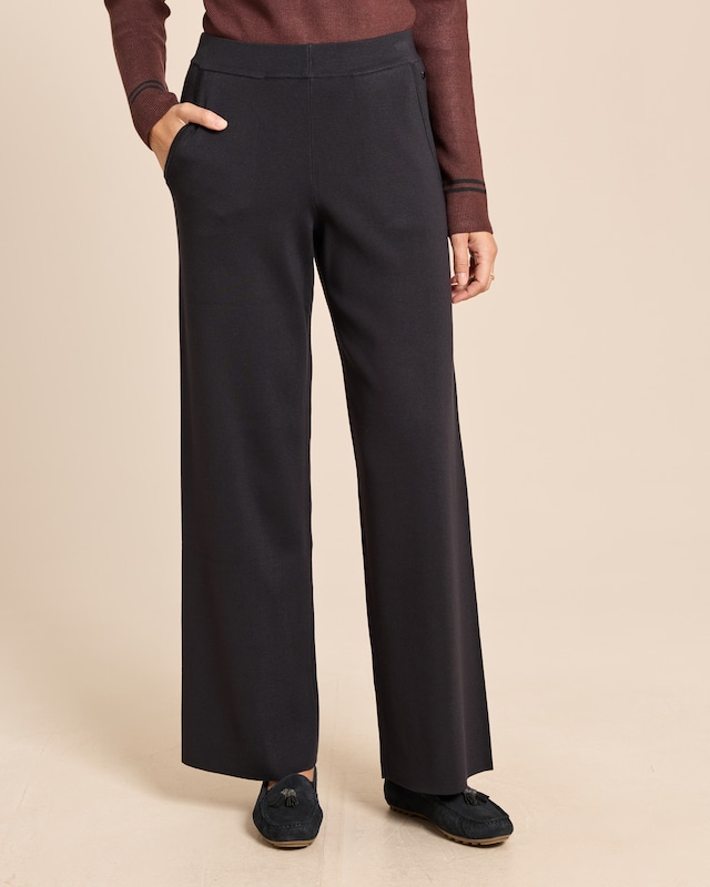 Wide Leg Strickhose