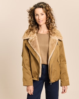 Produktabbildung für Jacke mit Webpelzkragen