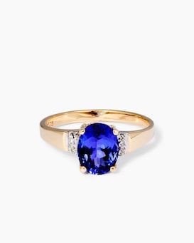Produktabbildung für Ring mit Tansanit AAAA+ und Brillanten