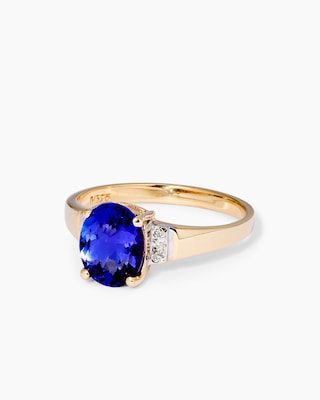 Produktabbildung 2 für Ring mit Tansanit AAAA+ und Brillanten
