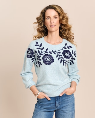 Produktabbildung 2 für Pullover mit großen Blumen
