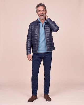 Produktabbildung 3 für Lederjacke in Steppoptik
