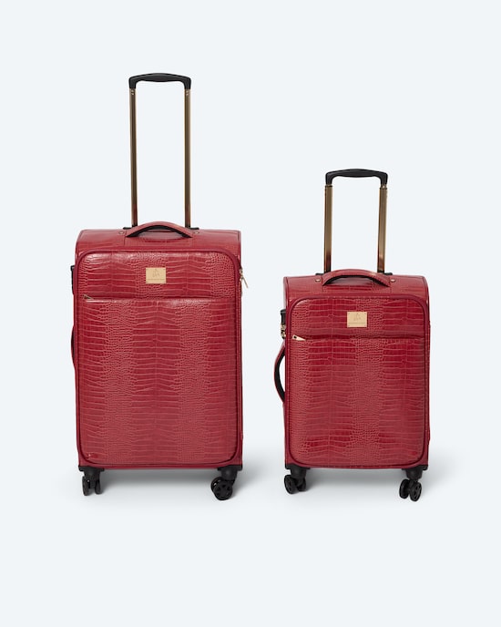 Produktabbildung für 2-er Trolley-Set in Krokooptik