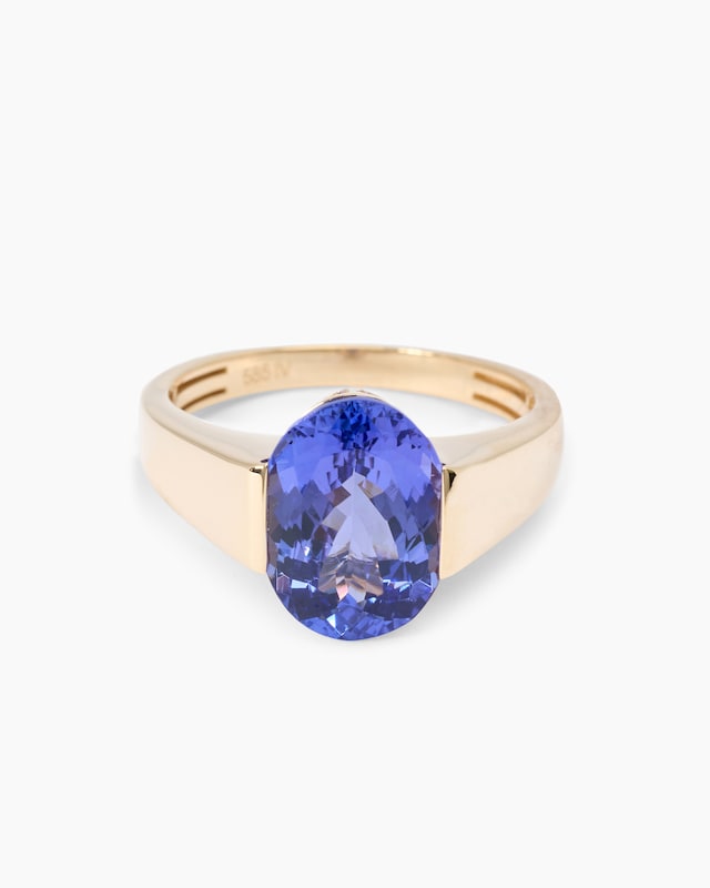 Ring mit Tansanit AAAA+