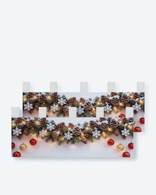Produktabbildung für LED-Scheibengardinen "Weihnachten", 2tlg.