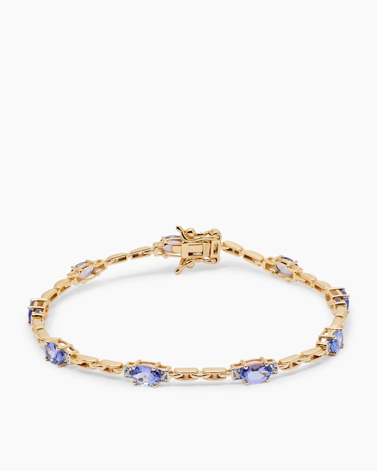 Produktabbildung für Armband mit Tansanit AAA und Zirkon