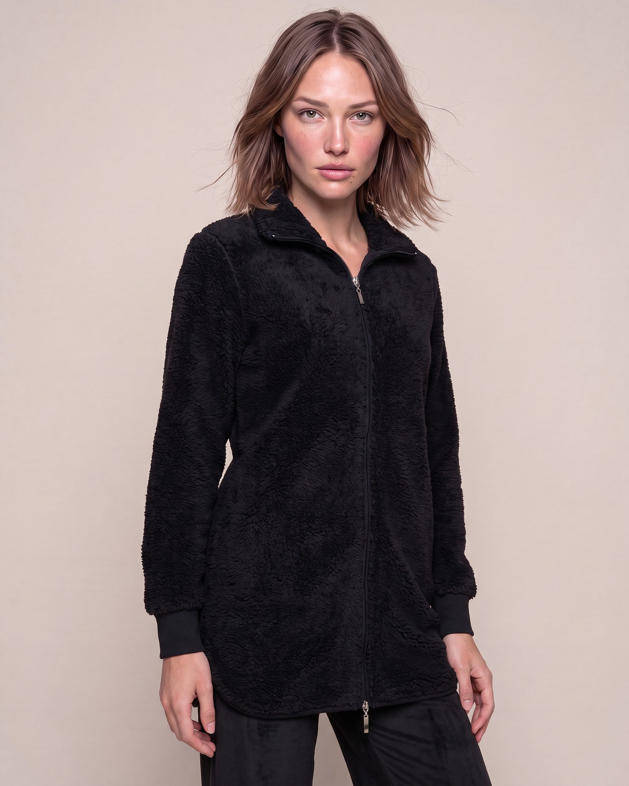 Produktabbildung für Longjacke Teddyfleece