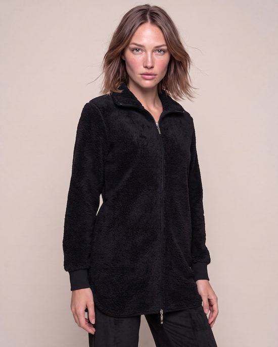 Produktabbildung für Longjacke Teddyfleece