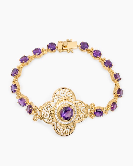 Produktabbildung für Armband mit Amethyst