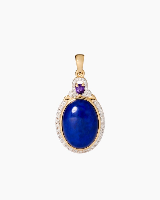 Produktabbildung für Anhänger mit Lapislazuli & Amethyst
