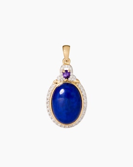 Produktabbildung für Anhänger mit Lapislazuli & Amethyst
