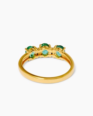 Produktabbildung 3 für Ring mit Sambia Smaragd & Diamanten