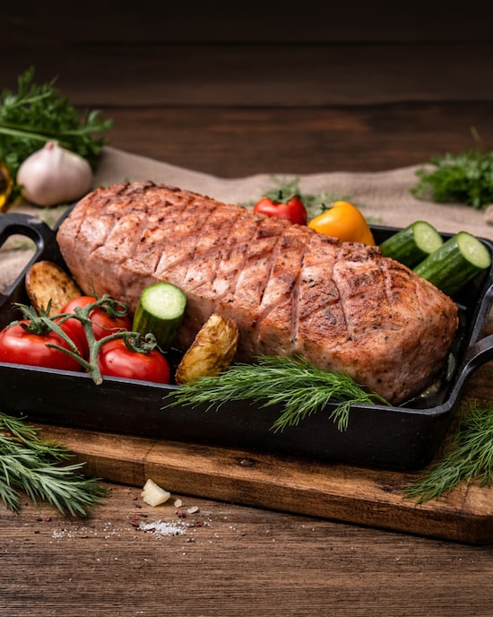 Produktabbildung für Meraner Leberkas mit Alpenkräutern 1 kg